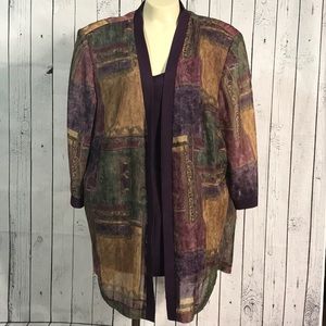 R & M Richards Karen Kwong jacket & mock shirt